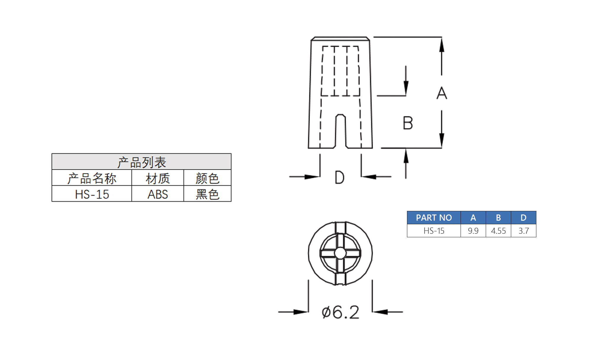 防尘塞 HS-15